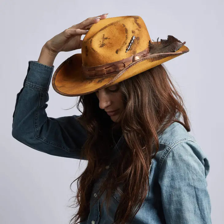 The Drifter Felt Cowboy Hat Wild Hearts Boutique