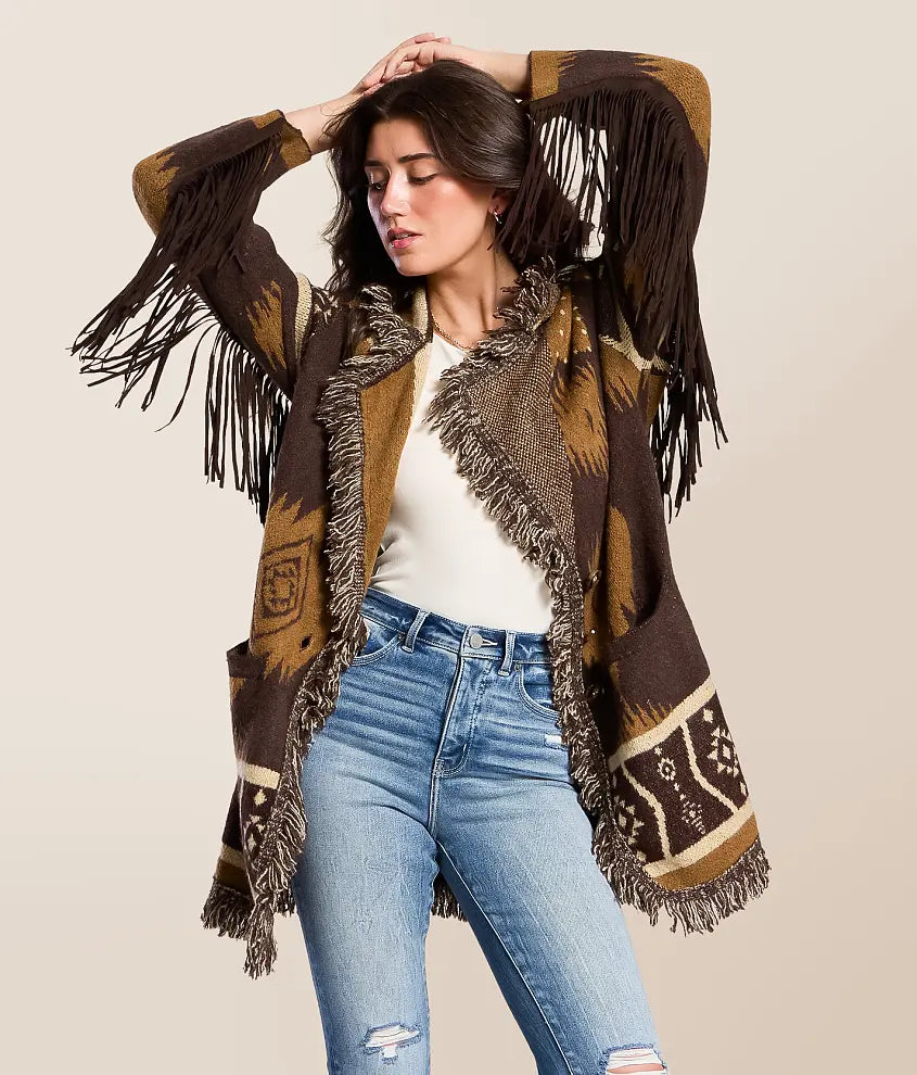 Western Fringe Cardigan
