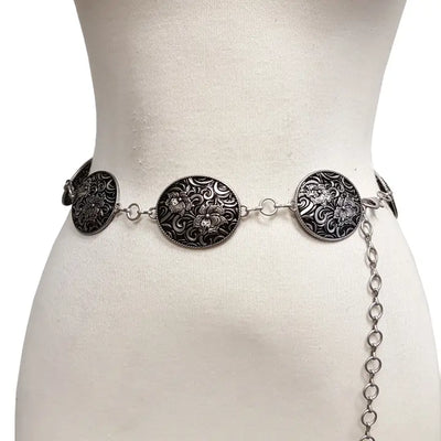 Oval Concho Chain Belt