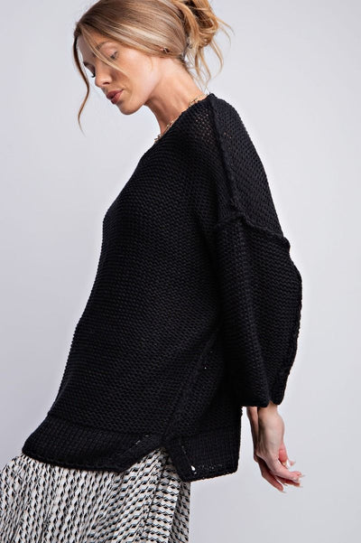 Boxy 3/4 Sleeve Sweater