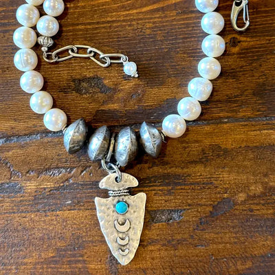 PEARL CHOKER WESTERN STYLE JEWELRY