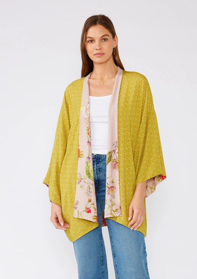 Olivia Reversible Floral Print Kimono