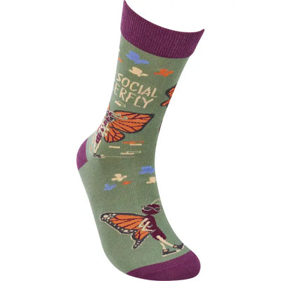 Anti Social Butterfly Socks