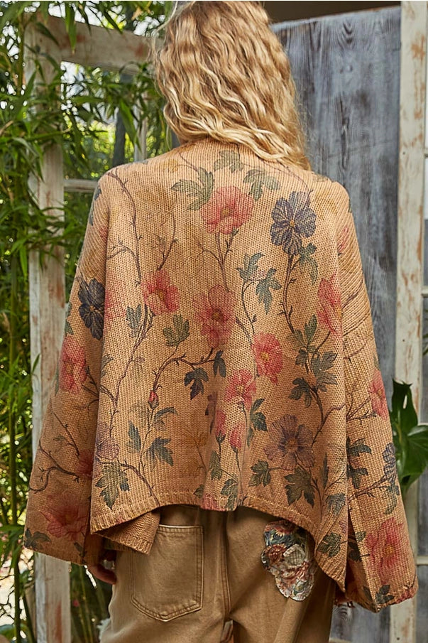 Floral Print Sweater