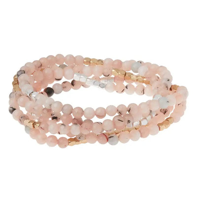 Morganite Stone Bracelet/Necklace Wrap