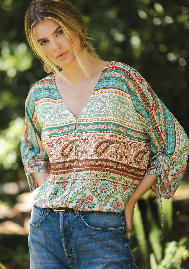 Paityn Paisley V-Neck